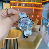 Guess Frontier Diamonds Silver Dial White Rubber Strap Watch for Women - GW0045L1 Authentic Buy Shop Now