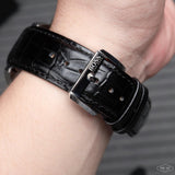 Hugo Boss Casual Chronograph Silver Dial Black Leather Strap Watch For Men - HB1512880 Authentic Buy Shop Now