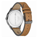 Lacoste Continental Black Dial Brown Leather Strap Watch for Men - 2011021 Authentic Buy Shop Now