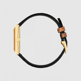 Gucci G-Frame Mother of Pearl Dial Brown Leather Snakeskin Strap Watch For Women - YA147402 Authentic Buy Shop Now