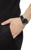 Gucci G Timeless Automatic Blue Dial Black Leather Strap Watch For Men - YA126347 Authentic Buy Shop Now