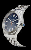 Versace Hellenyium Quartz Blue Dial Silver Steel Strap Watch for Men - VEVK00921 Authentic Buy Shop Now