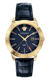 Versace Univers Navy Blue Dial Navy Blue Leather Strap Watch for Men - VEBK00318 Authentic Buy Shop Now
