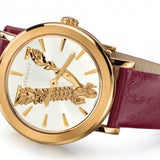 Versace Virtus White Dial Red Leather Strap Watch for Women - VEHC00219 Authentic Buy Shop Now