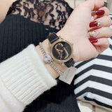 Marc Jacobs Corie Black Dial Black Leather Strap Watch for Women - MJ1580 Authentic Buy Shop Now