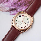 Marc Jacobs Mandy White Dial Brown Leather Strap Watch for Women - MJ1598 Authentic Buy Shop Now
