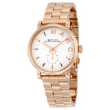 Marc Jacobs Baker White Dial Rose Gold Steel Strap Watch for Women - MBM3244 Authentic Buy Shop Now