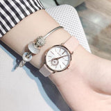 Michael Kors Petite Portia Silver Dial Pink Rubber Strap Watch For Women - MK2735 Authentic Buy Shop Now