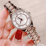 Michael Kors Lauryn Quartz Mother of Pearl White Dial Two Tone Steel Strap Watch For Women - MK4366 Authentic Buy Shop Now