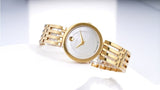 Movado Esperanza 28mm Mother of Pearl Dial Gold Steel Strap Watch For Women - 0607054 Authentic Buy Shop Now