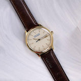 Movado Heritage Calendoplan Beige Dial Brown Leather Strap Watch for Men - 3650003 Authentic Buy Shop Now