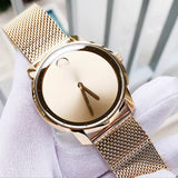 Movado Bold Gold Dial Gold Mesh Bracelet Watch For Men - 3600373 Authentic Buy Shop Now