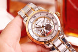 Bulova BVA Skeleton Silver Dial Two Tone Steel Strap Watch for Men - 98A230 Authentic Buy Shop Now