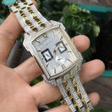 Bulova Crystal Chronograph White Dial Two Tone Steel Strap Watch for Men - 98C109 Authentic Buy Shop Now