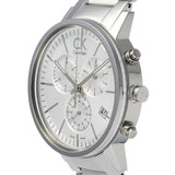 Calvin Klein Post Minimal White Dial Silver Steel Strap Watch for Men - K7627126 Authentic Buy Shop Now