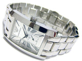 Emporio Armani Classic White Dial Silver Steel Strap Watch For Men - AR0145 Authentic Buy Shop Now