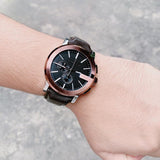 Gucci G Chrono Black Dial Brown Leather Strap Watch For Men - YA101202 Authentic Buy Shop Now