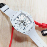 Guess Phoenix Multifunction White Dial White Rubber Strap Watch for Men - GW0203G2 Authentic Buy Shop Now
