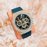 Guess Momentum Chronograph Diamonds Black Dial Black Silicone Strap Watch For Men - GW0518G2 Authentic Buy Shop Now