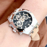 Guess Continental Multifunction Black Dial Brown Leather Strap Watch for Men - GW0262G1 Authentic Buy Shop Now