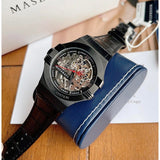 Maserati Automatic Skeleton Black Dial Black Leather Strap Watch For Men - R8821108021 Authentic Buy Shop Now