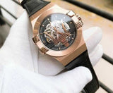 Maserati Potenza Automatic Skeleton Black Dial Black Leather Strap Watch For Men - R8821108039 Authentic Buy Shop Now