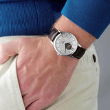 Tissot T Classic Tradition Powermatic 80 Open Heart Silver Dial Brown Leather Strap Watch for Men - T063.907.16.038.00 Authentic Buy Shop Now