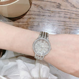 Bulova Crystal Collection Silver Dial Silver Steel Strap Watch for Women - 96L243 Authentic Buy Shop Now