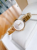 Calvin Klein Authentic Silver Dial Gold Steel Strap Watch for Women - K8G23546 Authentic Buy Shop Now