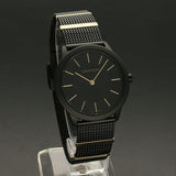 Calvin Klein Minimal Black Dial Black Steel Strap Watch For Men - K3M524Z1 Authentic Buy Shop Now