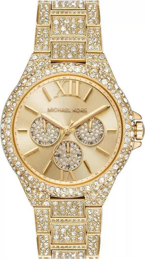 Michael Kors Camille Pavé Crystals Gold Dial Gold Steel Strap Watch for Women - MK6958 Authentic Buy Shop Now