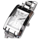 Emporio Armani White Dial Silver Stainless Steel Watch For Women - AR0146 Authentic Buy Shop Now