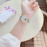 Fossil Jacqueline Analog Moonphase Mother of Pearl White Dial Green Leather Strap Watch for Women - ES5168 Authentic Buy Shop Now