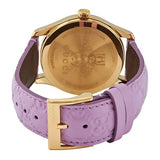 Gucci G Timeless Quartz Lilac Dial Lilac Leather Strap Watch For Women - YA1264098 Authentic Buy Shop Now