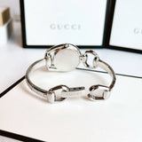 Gucci Horsebit Quartz Red Dial Silver Steel Strap Watch For Women - YA139502 Authentic Buy Shop Now