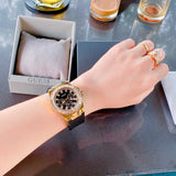 Guess Venus Diamonds Black Dial Black Rubber Strap Watch for Women - GW0118L1 Authentic Buy Shop Now