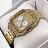 Guess Deco Quartz Crystals Gold Dial Gold Steel Strap Watch For Women - GW0472L2 Authentic Buy Shop Now