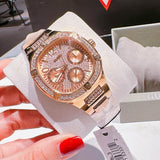 Guess Duchees Quartz Rose Gold Dial Rose Gold Steel Strap Watch For Women - GW0558L3 Authentic Buy Shop Now