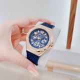 Guess Asteria Multifunction Blue Dial Blue Rubber Strap Watch For Women - GW0620L3 Authentic Buy Shop Now