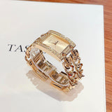 Guess MOD Heavy Metal Diamonds Gold Dial Gold Steel Strap Watch for Women - W0072L1 Authentic Buy Shop Now