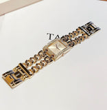 Guess MOD Heavy Metal Diamonds Gold Dial Gold Steel Strap Watch for Women - W0072L1 Authentic Buy Shop Now