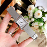Guess Nouveau Diamonds Silver Dial Silver Mesh Bracelet Watch for Women - W0127L1 Authentic Buy Shop Now