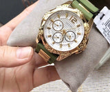 Guess Interpid 2 Golden Dial Two Tone Silicon Strap Watch For Women - W0325L5 Authentic Buy Shop Now