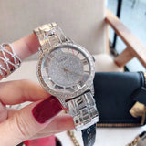 Guess Ethereal Diamonds Silver Dial Silver Steel Strap Watch for Women - W1013L1 Authentic Buy Shop Now