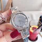 Guess Ethereal Diamonds Silver Dial Silver Steel Strap Watch for Women - W1013L1 Authentic Buy Shop Now