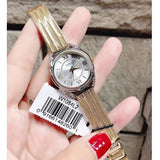 Guess Whisper Silver Dial Gold Mesh Bracelet Watch for Women - W1084L2 Authentic Buy Shop Now