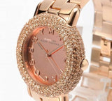 Marc Jacobs Marci Crystals Rose Gold Dial Rose Gold Steel Strap Watch for Women - MBM3192 Authentic Buy Shop Now
