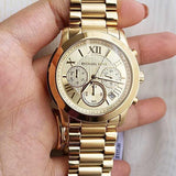 Michael Kors Cooper Gold Dial Gold Steel Strap Watch for Women - MK6274 Authentic Buy Shop Now