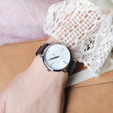 Michael Kors Portia Quartz White Dial Black Leather Strap Watch For Women - MK2658 Authentic Buy Shop Now