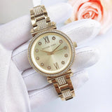 Michael Kors Sofie Quartz Gold Dial Gold Steel Strap Watch For Women - MK3881 Authentic Buy Shop Now